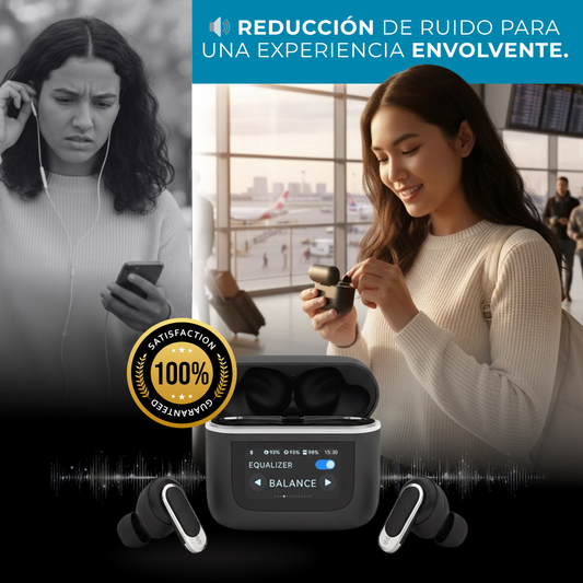 SMART SOUND - Audifonos inalambricos pantalla tactil
