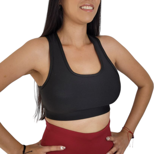 Top moldeador negro talla única